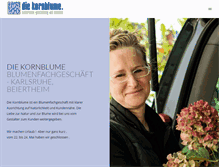 Tablet Screenshot of diekornblume.de